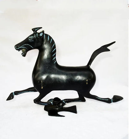China bronze horse stepped swallows crafts statue