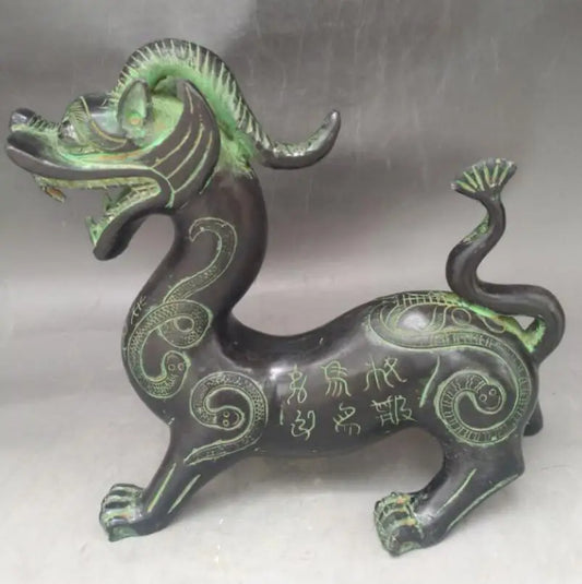 China bronze mythical wild animal crafts statue