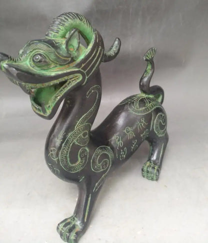 China bronze mythical wild animal crafts statue