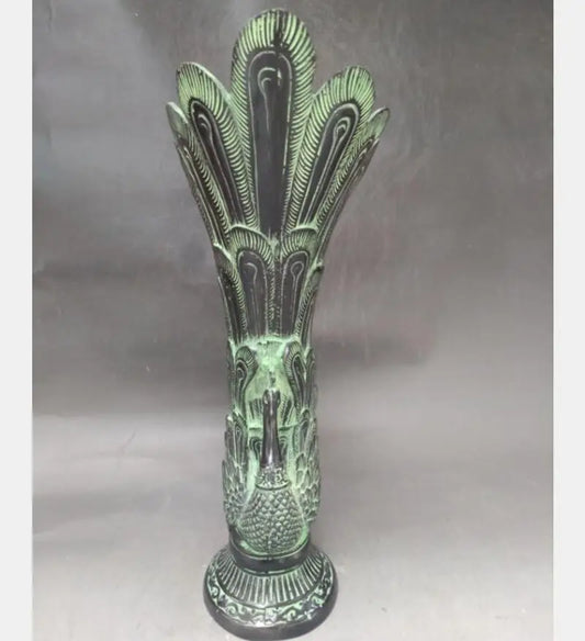 China bronze peacock vase crafts statue