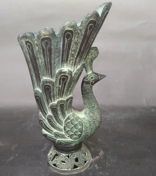 China bronze phoenix cup crafts statue