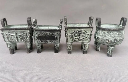 China bronze tripod small crafts statue