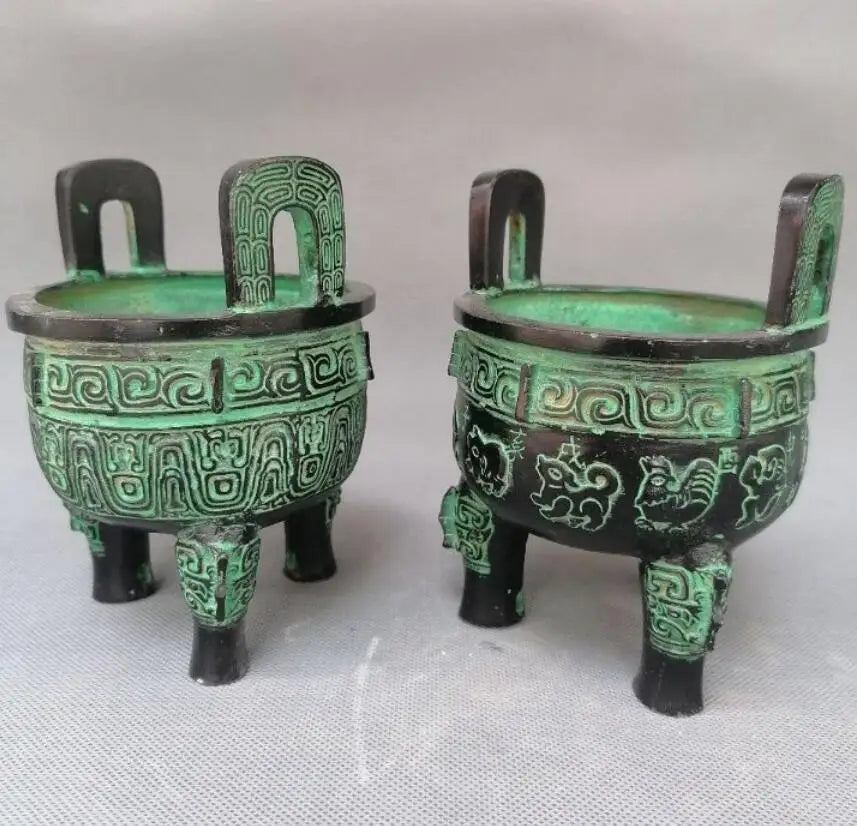 China bronze tripod small crafts statue
