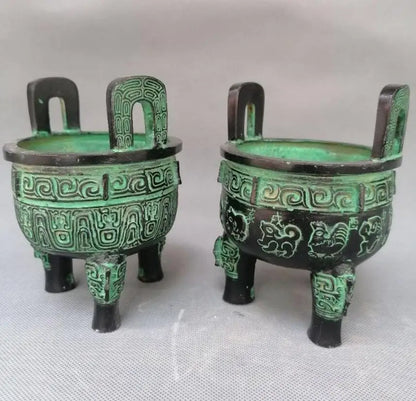 China bronze tripod small crafts statue
