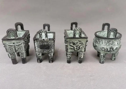 China bronze tripod small crafts statue