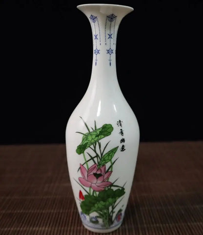 China ceramic Four Seasons Flower vase crafts statue A set