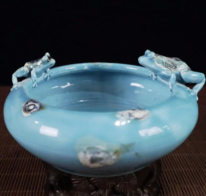 China ceramic frog Pen wash crafts statue