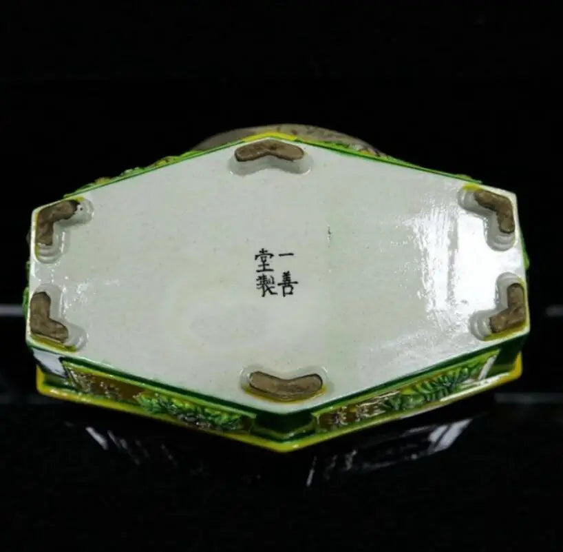 China ceramic six parties flower pot crafts statue