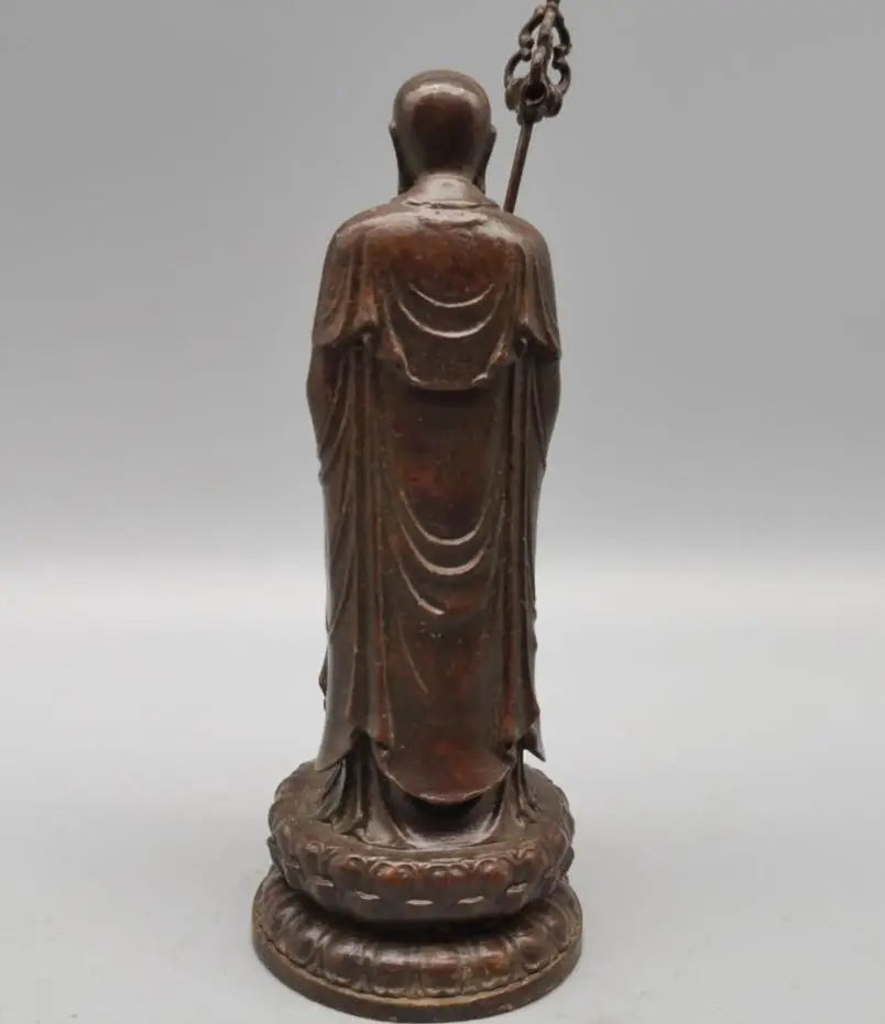 China copper Ksitigarbha small crafts statue