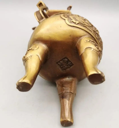 China copper Tower incense burner crafts statue