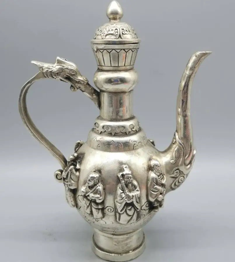 China copper eight immortals flagon crafts statue
