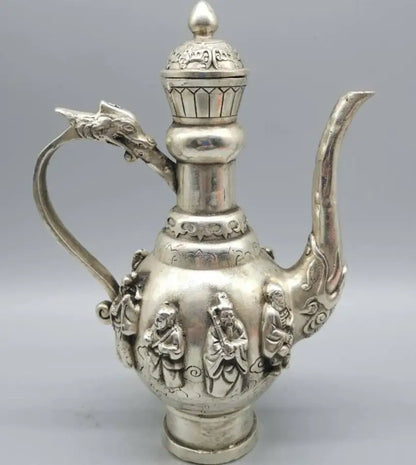 China copper eight immortals flagon crafts statue