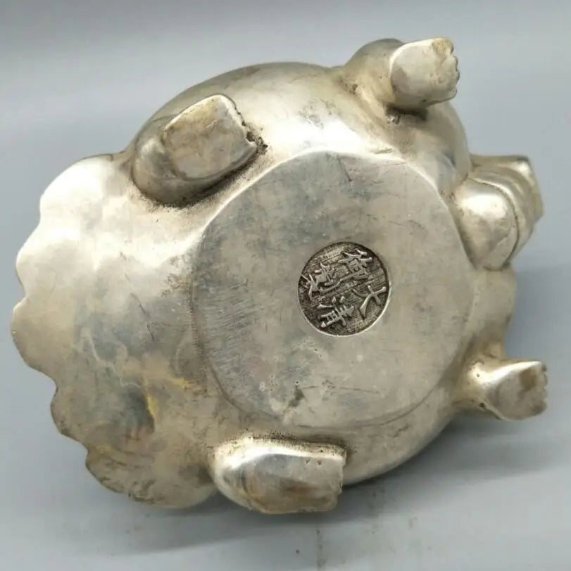 China copper longevity turtle teapot crafts statue