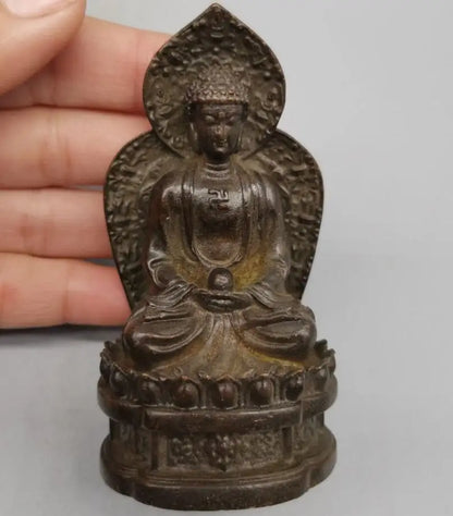 China copper three SAN Buddha small crafts statue A set