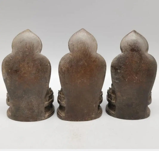 China copper three SAN Buddha small crafts statue A set