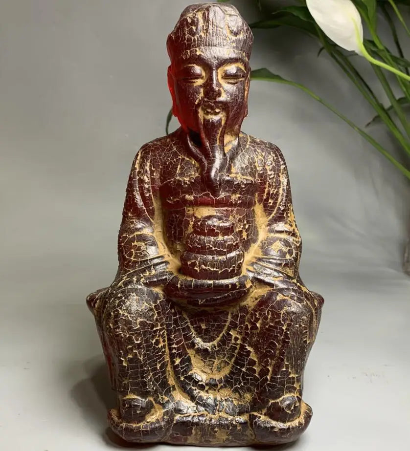 China imitation amber god of wealth crafts statue