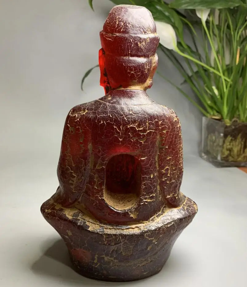 China imitation amber god of wealth crafts statue