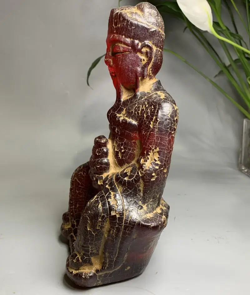 China imitation amber god of wealth crafts statue