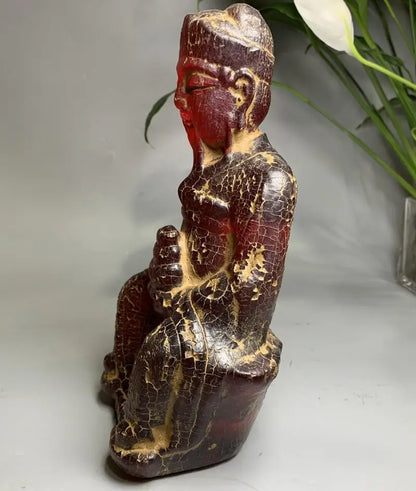 China imitation amber god of wealth crafts statue