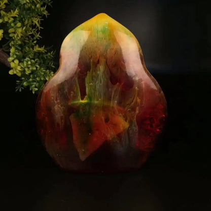 China imitation amber thousand hand Guanyin crafts statue