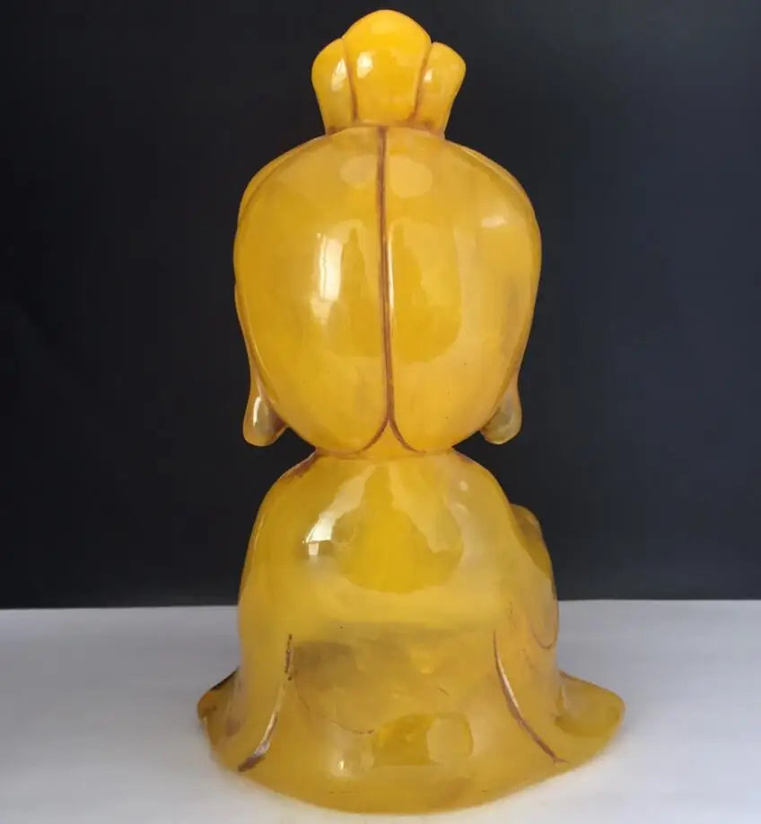 China imitation beeswax Guanyin bodhisattva crafts statue