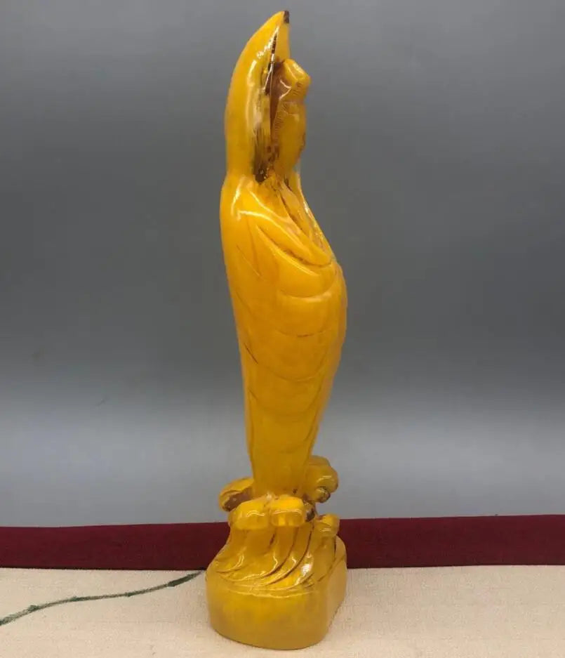 China imitation beeswax Guanyin bodhisattva crafts statue