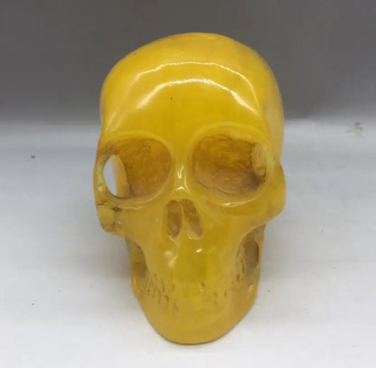 China imitation beeswax skeleton head crafts statue