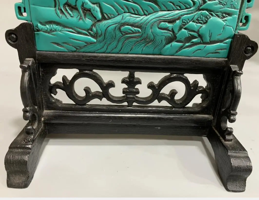 China imitation turquoise screen crafts statue