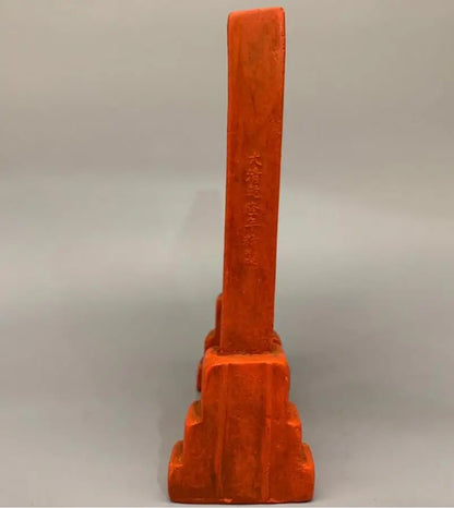 China ink lump Two immortals Hollow out crafts statue