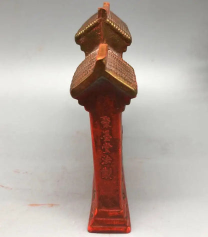 China ink lump ancients write poetry crafts statue
