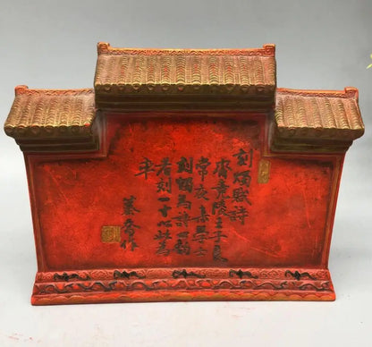 China ink lump ancients write poetry crafts statue