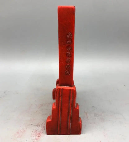 China ink lump ride Dragon Guanyin bodhisattva crafts statue