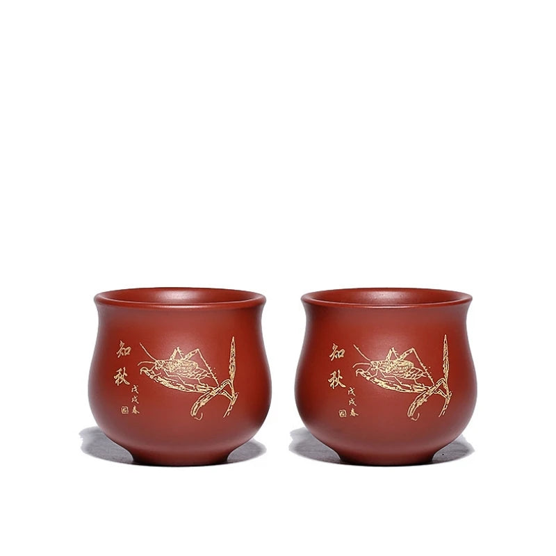 China master cup handmade real yixing zisha original ore dahongpao clay mug marked