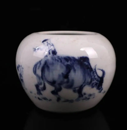 China seiko Blue and white ceramic pen wash crafts statue