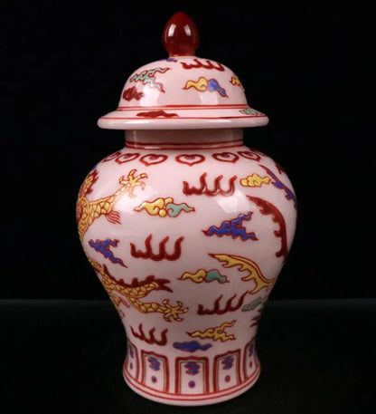 China seiko Colored glaze ceramic tank crafts statue