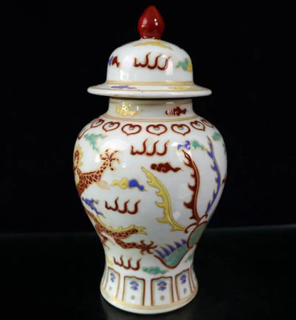 China seiko Colored glaze ceramic tank crafts statue