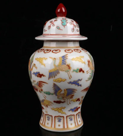 China seiko Colored glaze ceramic tank crafts statue