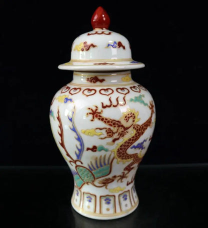 China seiko Colored glaze ceramic tank crafts statue