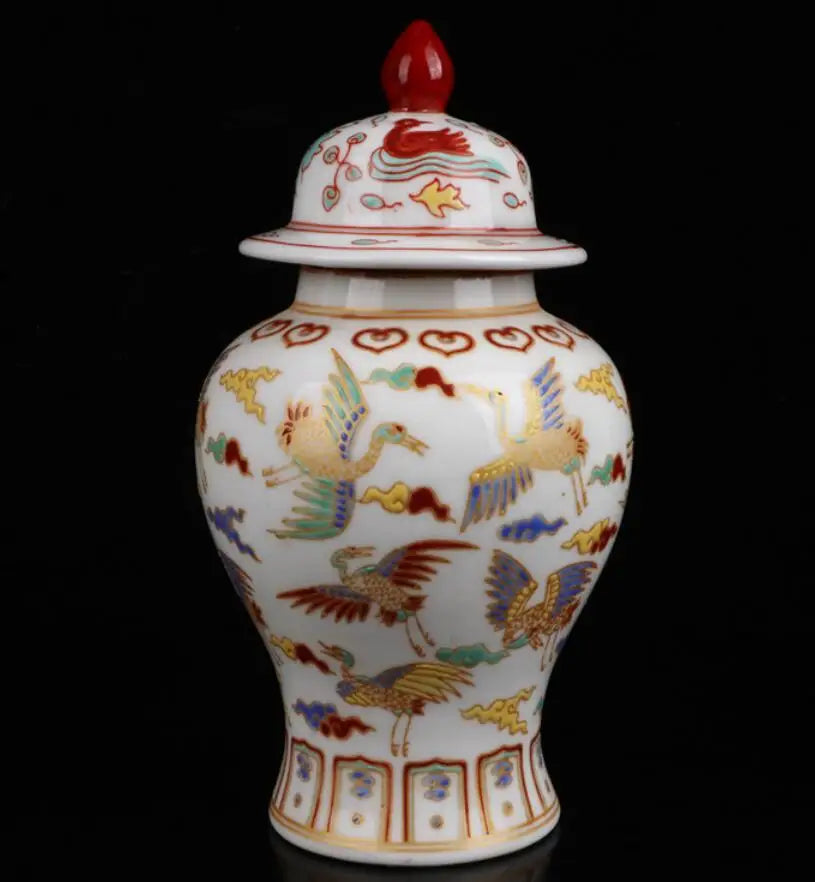 China seiko Colored glaze ceramic tank crafts statue