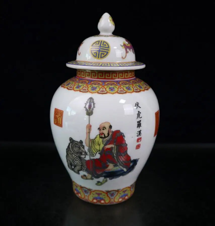 China seiko Enamel color ceramic jar crafts statue
