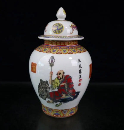 China seiko Enamel color ceramic jar crafts statue