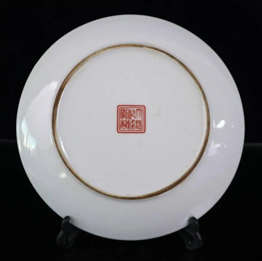 China seiko Handmade pastel ceramic plate crafts statue