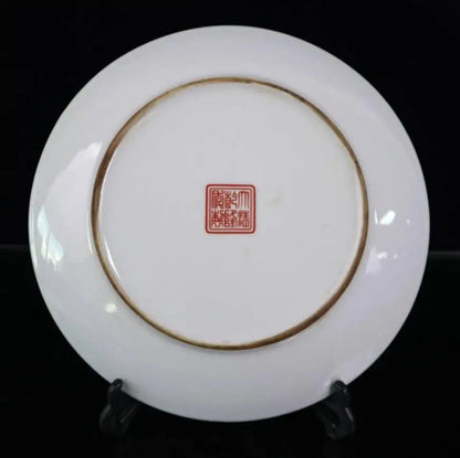 China seiko Handmade pastel ceramic plate crafts statue