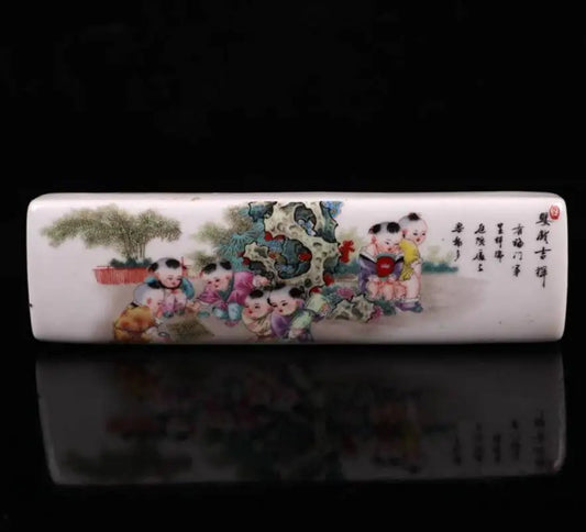 China seiko Painted ceramic pressure paper ruler crafts statue