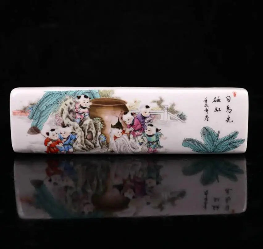 China seiko Painted ceramic pressure paper ruler crafts statue