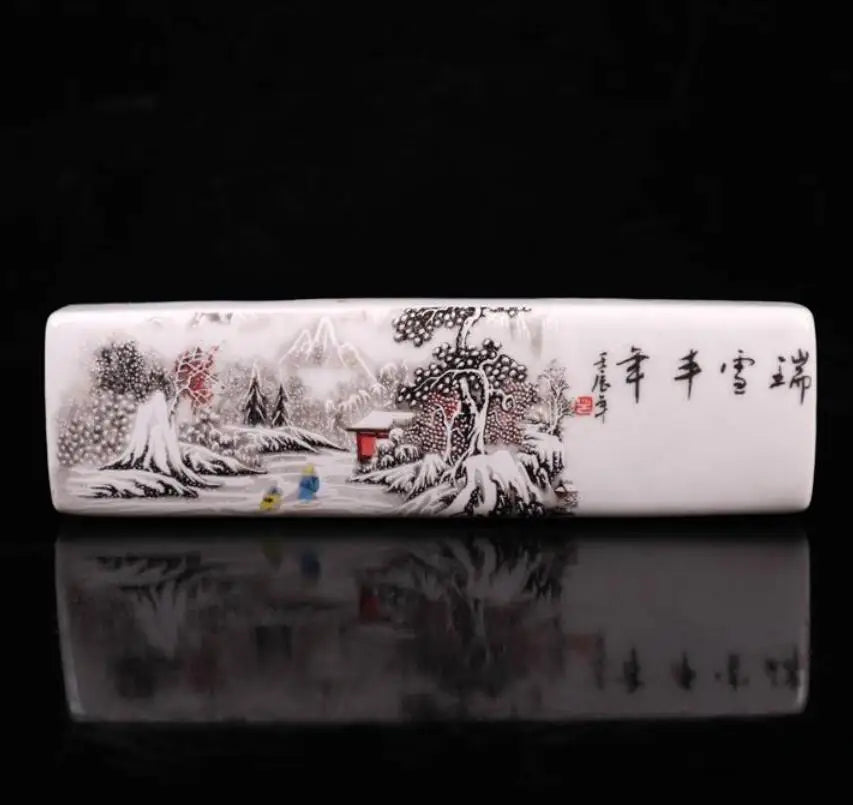 China seiko Painted ceramic pressure paper ruler crafts statue