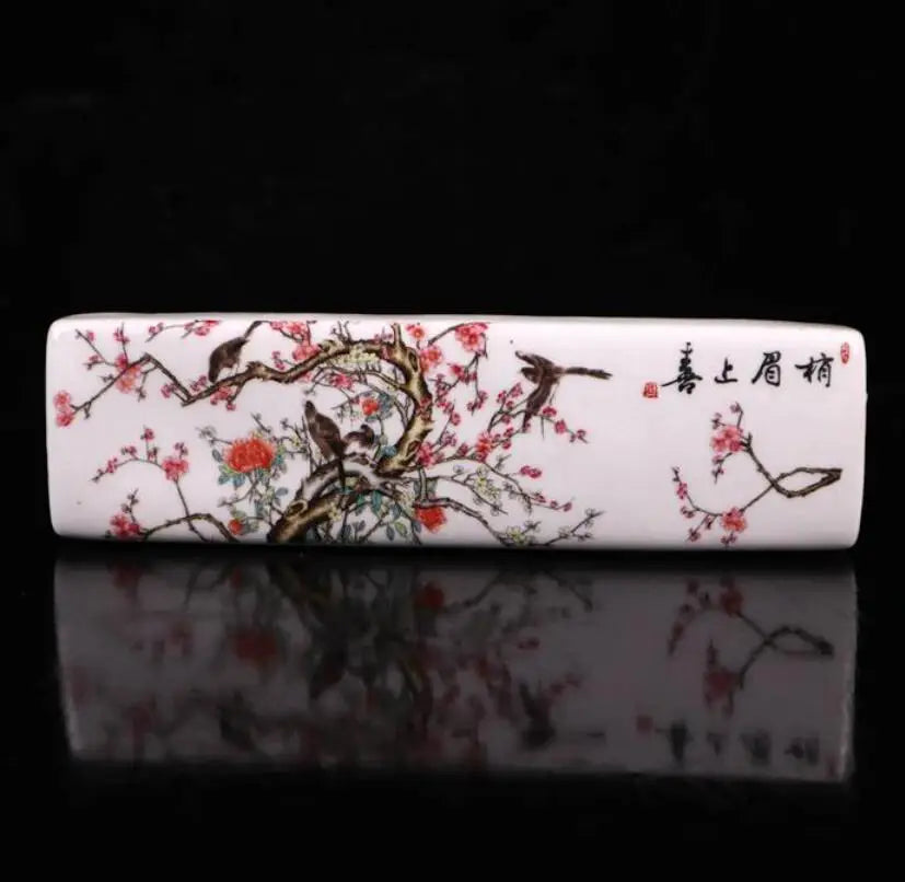 China seiko Painted ceramic pressure paper ruler crafts statue
