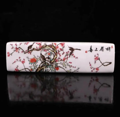China seiko Painted ceramic pressure paper ruler crafts statue