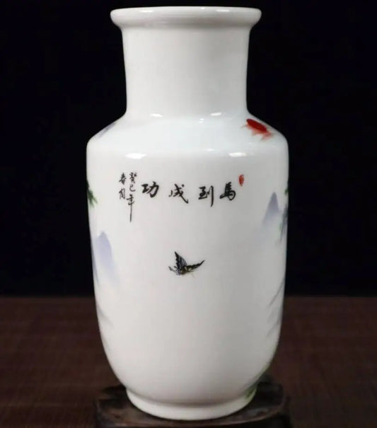 China seiko Pastel ceramic horse vase crafts statue