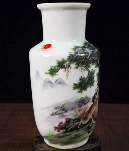 China seiko Pastel ceramic horse vase crafts statue